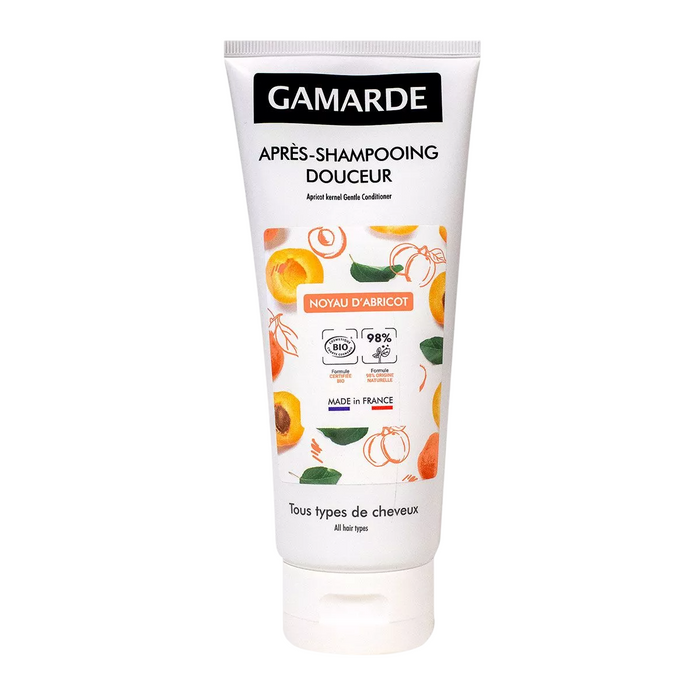 Balsam de păr Gamarde Après-Shampooing Douceur, cu nucleu de caise, pentru toate tipurile de păr, 200 ml