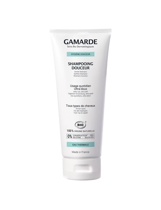 Șampon bio Gamarde Hygiene, curățare blândă, pentru toate tipurile de păr, 200 ml