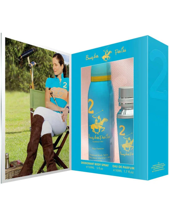 Set Beverly Hills Polo Club 1982 - Sport 2, pentru femei: apă de parfum 50 ml + deodorant antiperspirant spray 150 ml