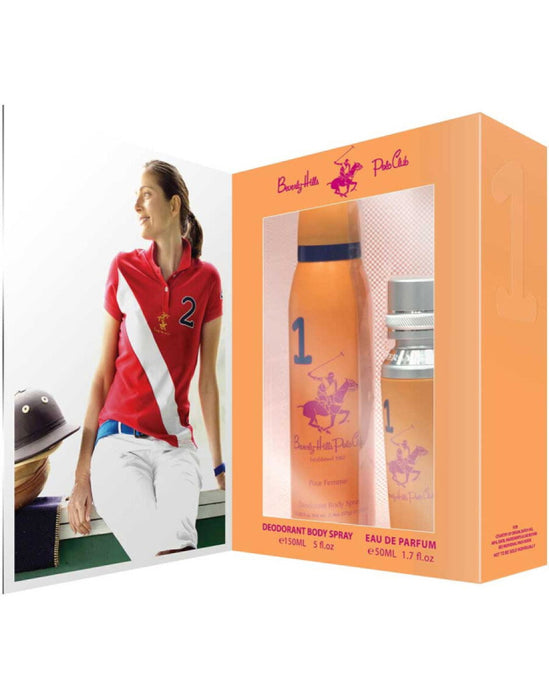 Set Beverly Hills Polo Club 1982 - Sport 1, pentru femei: apă de parfum 50 ml + deodorant antiperspirant spray 150 ml