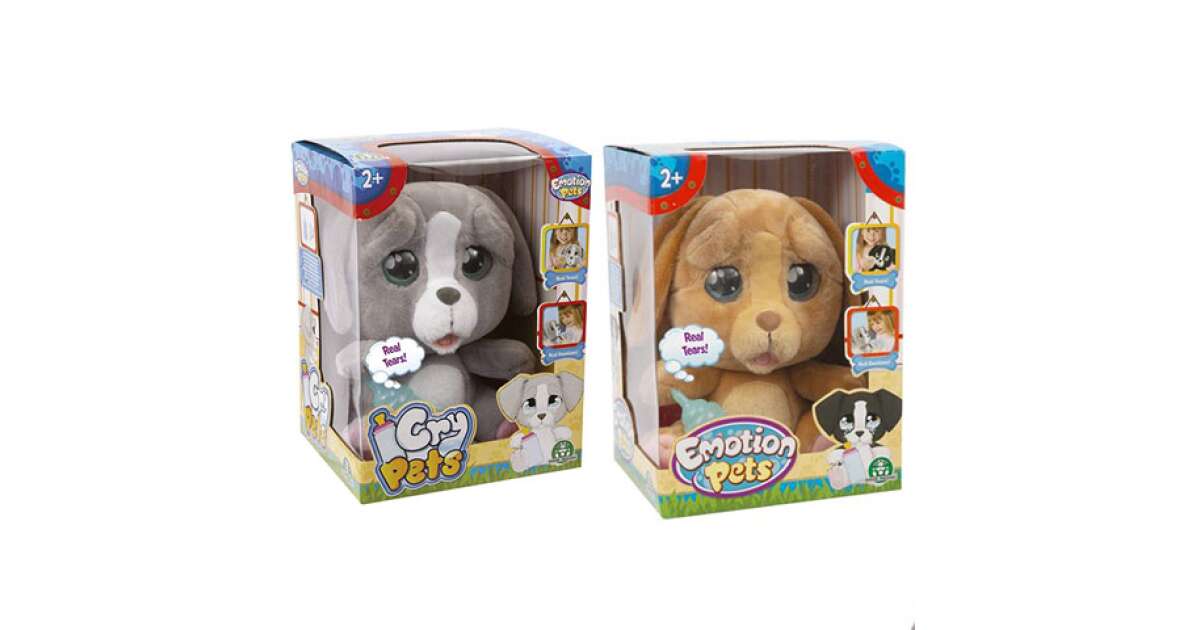 Jucărie de pluș Giochi Preziosi Emotion Pets, cățeluș care plânge, diverse modele, 2+ ani