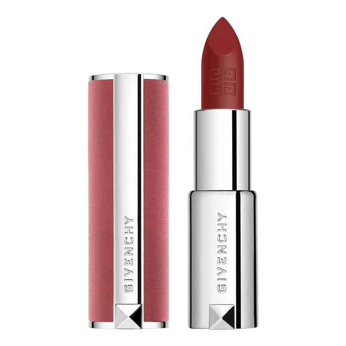Ruj cremos Givenchy Le Rouge Sheer Velvet, mat, nuanța 17 Arțar Roșu, reîncărcabil, 3,4 g