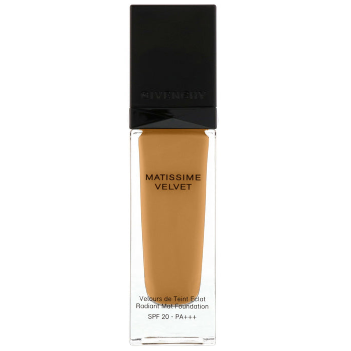 Fond de ten lichid Givenchy Matissime Velvet, matifiant, nuanța 09 Mat Scorțișoară, SPF 20, 10 ml, tester