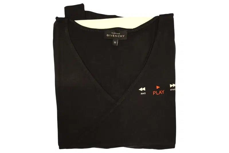 Tricou Givenchy Play, negru, cu mânecă lungă, mărimea M