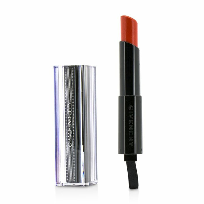 Ruj cremos Givenchy Rouge Interdit Vinyl, finisaj satinat, nuanța 08 Magnet portocaliu, 3,3 g, tester