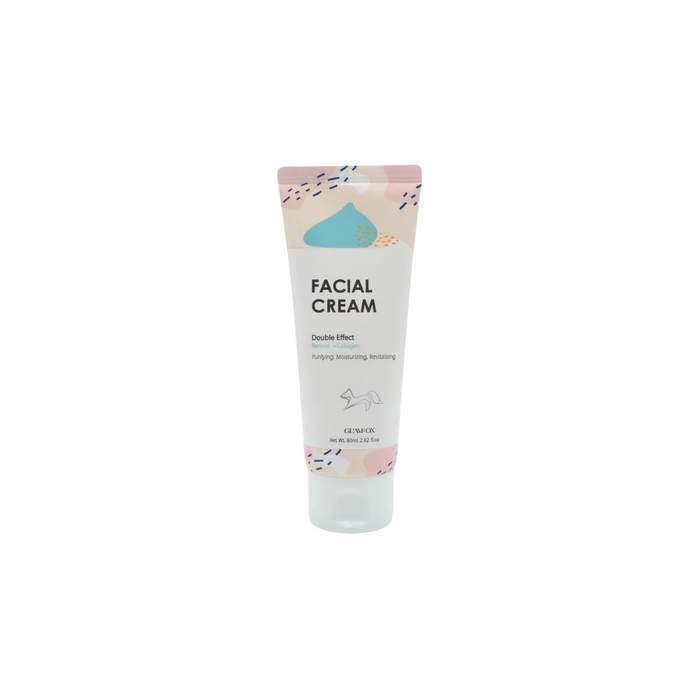 Cremă de față Glamfox Double Effect, cu colagen, hidratantă și purifiantă, de zi, 80 ml