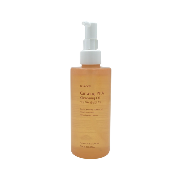 Ulei de curățare Glamfox Ginseng PHA, pentru față, 200 ml