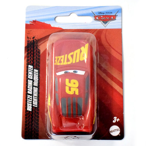 Mașinuță Mattel Cars 3, Rust-eze Racing Center Lightning McQueen, scara 1:55, 3+ ani