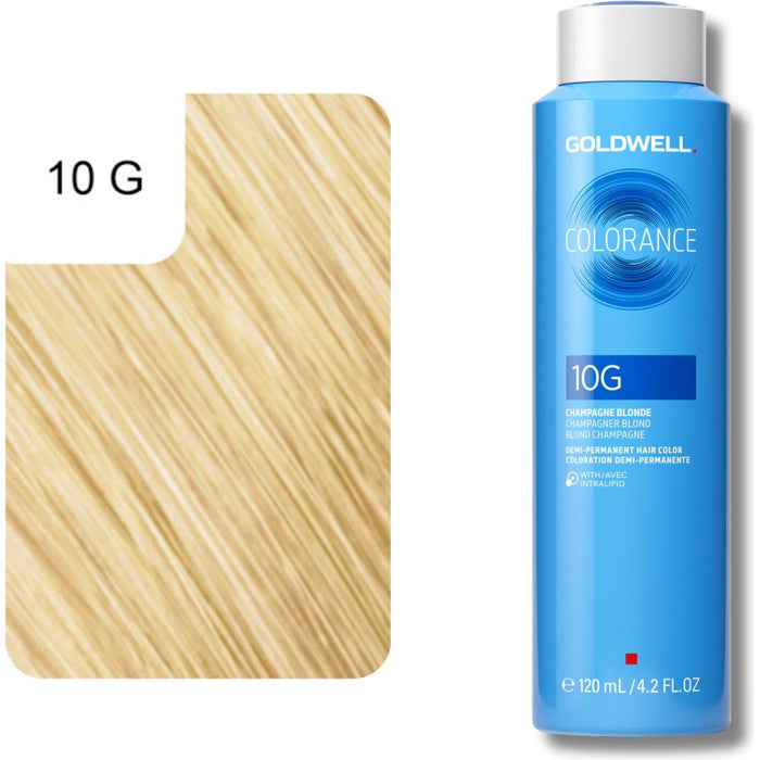 Vopsea demi-permanentă de păr Goldwell Colorance Acid, nuanța 10G Champagne Blonde, 120 ml
