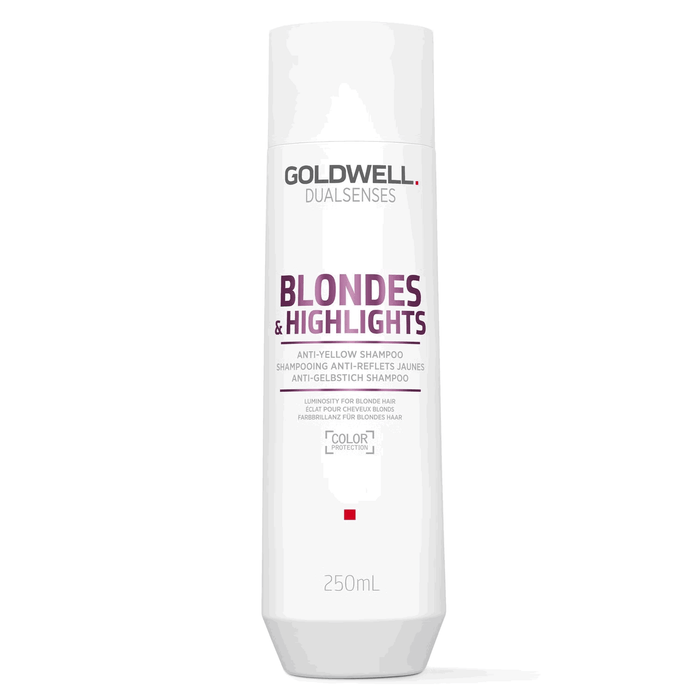 Șampon Goldwell Dualsenses Blondes & Highlights, anti-galben, 250 ml