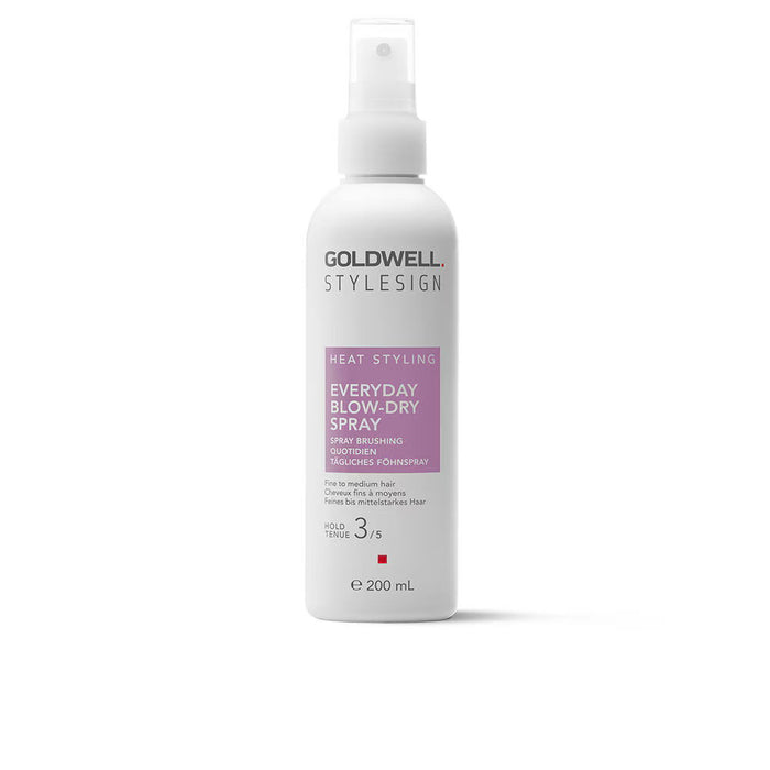 Spray pentru coafat Goldwell Stylesign Everyday Blow-Dry Spray, pentru păr fin și mediu, protecție termică, fixare 3/5, 200 ml