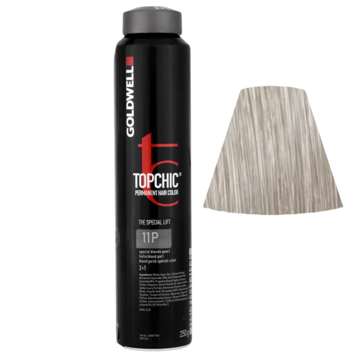 Vopsea permanentă de păr Goldwell Topchic, nuanța 11P Special Blond Pearl, 250 g