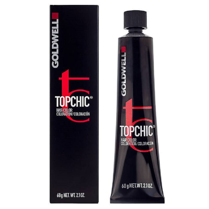 Vopsea permanentă de păr Goldwell TopChic, nuanța 7BN Vesuvian, 60 ml