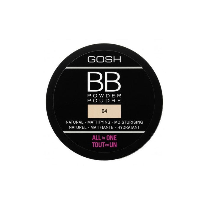 Pudră BB Gosh All in One, matifiantă și hidratantă, nuanța 04 Bej, 6,5 g