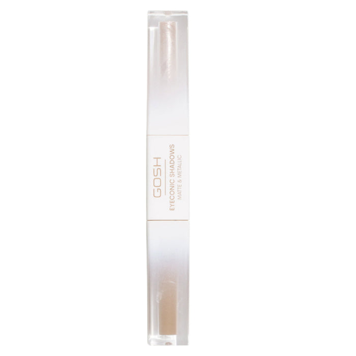 Fard de pleoape lichid Gosh Eyeconic Shadows Matte & Metallic, finisaj mat cremos, nuanța 002, 2 ml