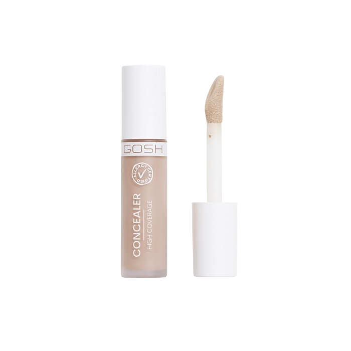 Corector lichid Gosh High Coverage, acoperire mare, nuanța 001 Porcelain, 6 ml