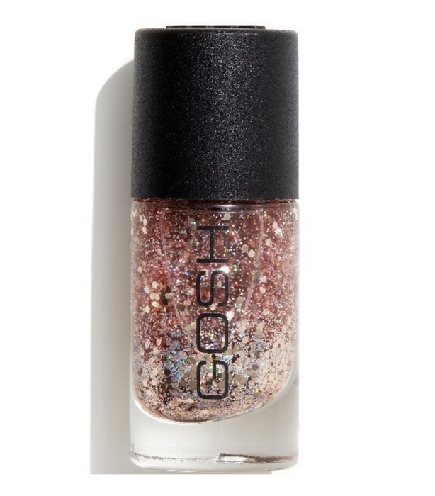 Lac de unghii Gosh, nuanța 619 Girls on Film, cu glitter, 8 ml