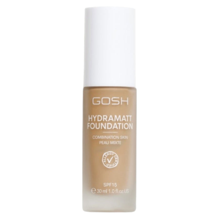 Fond de ten lichid Gosh Hydramatt, mat, pentru ten mixt, nuanța 010Y, SPF 15, 30 ml