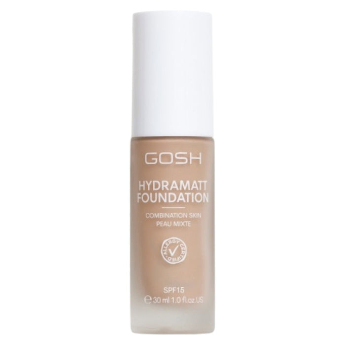 Fond de ten lichid Gosh Hydramatt, mat, pentru ten mixt, nuanța 010R, SPF 15, 30 ml