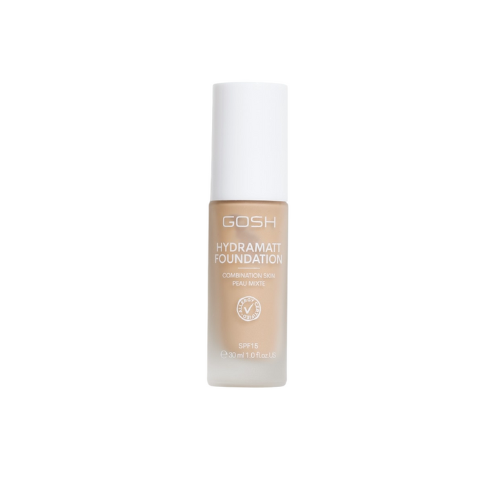 Fond de ten lichid Gosh Hydramatt, mat, nuanța 010N Light Dark-Neutral, SPF 15, 30 ml