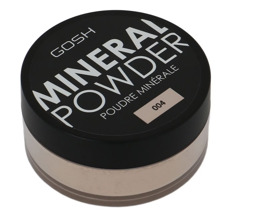 Pudră de fixare liberă Gosh Mineral, nuanța 004 Natural, 8 g