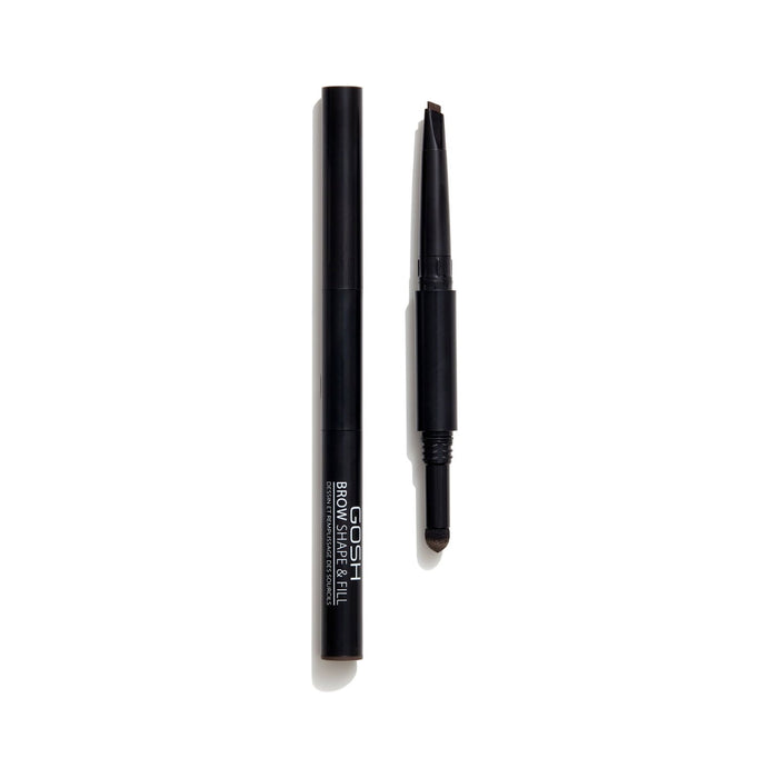 Creion cremă pentru sprâncene Gosh Shape & Fill, dublu, nuanța 003 Maro închis, 0,5 g
