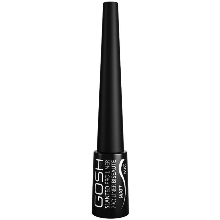 Tuș de ochi lichid Gosh Slanted Pro, nuanța 002 Negru mat, 3 ml