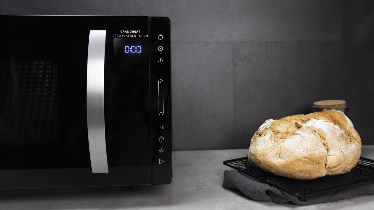 Cuptor cu microunde cu bază plată Cecotec GrandHeat 2300 Flatbed Touch Black, 23 l, 800 W, 5 trepte, negru