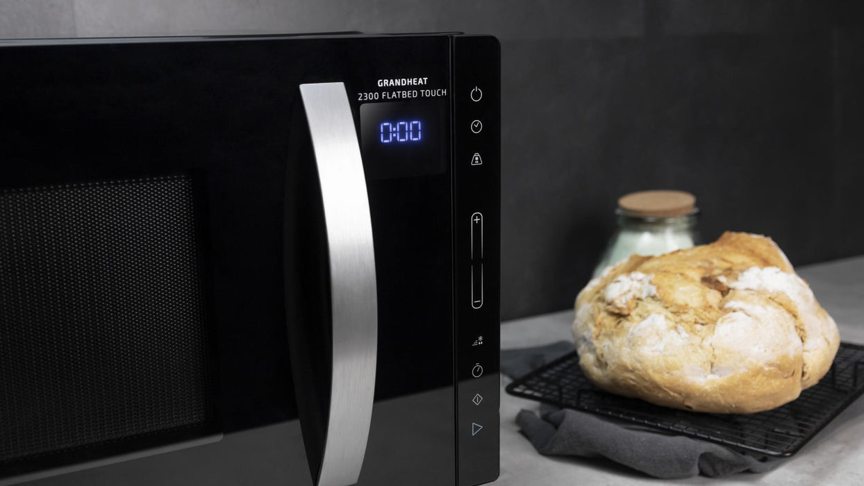 Cuptor cu microunde cu bază plată Cecotec GrandHeat 2300 Flatbed Touch Black, 23 l, 800 W, 5 trepte, negru