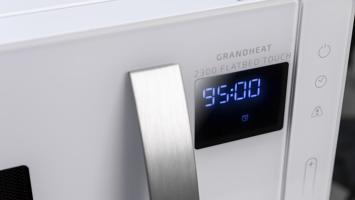 Cuptor cu microunde fără platou rotativ Cecotec GrandHeat 2300 Flatbed Touch White, 23 l, 800 W, alb