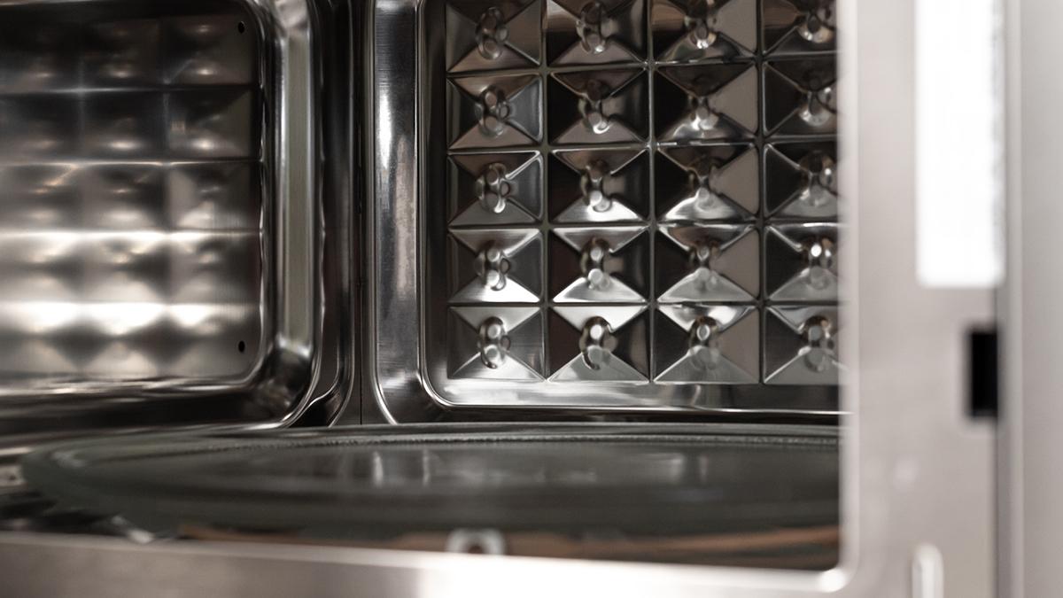 Cuptor cu microunde încorporabil cu grill Cecotec Grandheat 2550 Built-In Steel, 25 l, 850 W, grill 1200 W, negru