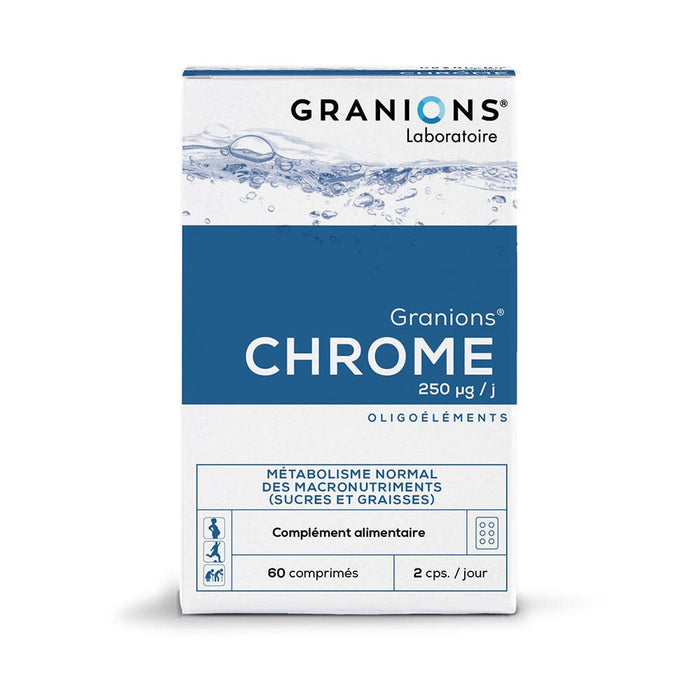 Supliment alimentar Granions Chrome, cu crom, 250 µg, 60 comprimate