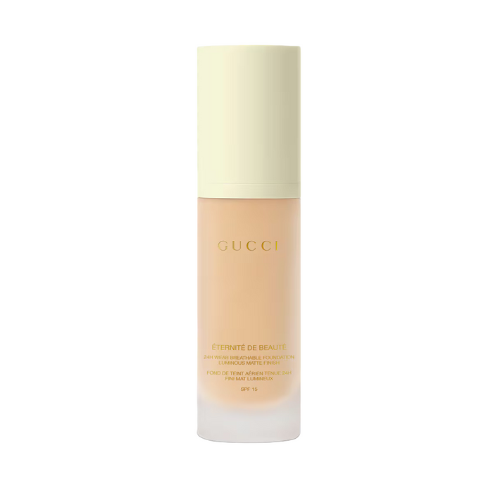 Fond de ten lichid Gucci Éternité De Beauté, finisaj mat luminos, nuanța 170W, SPF 15, 30 ml