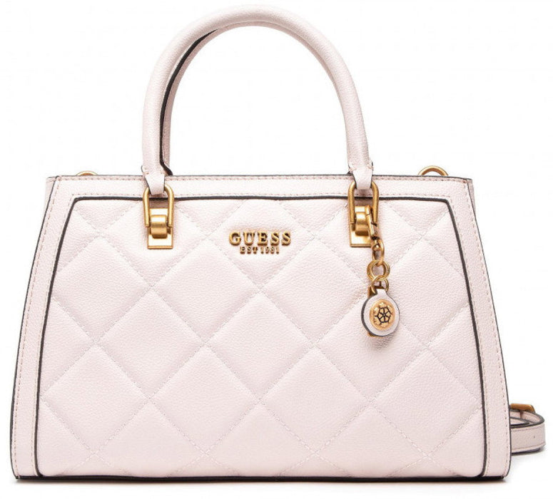 Geantă Guess Abey Top-Handle Bags, matlasată, roz pal, cu mâner superior