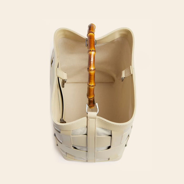 Geantă Guess Aida Top-Handle Bags, cu mâner superior, bej