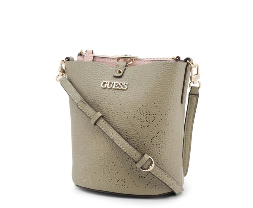 Geantă de umăr Guess Amara Top-Handle Bags, cu bretea lungă, taupe
