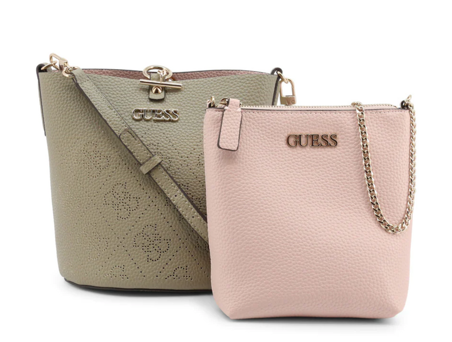 Geantă de umăr Guess Amara Top-Handle Bags, cu bretea lungă, taupe