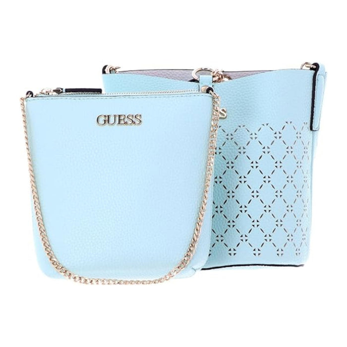 Set de genți Guess Amara Tote Bags, tip tote, albastru