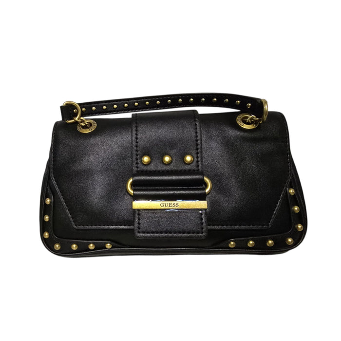 Geantă crossbody Guess Belle Crossbody Bags, neagră, cu nituri decorative