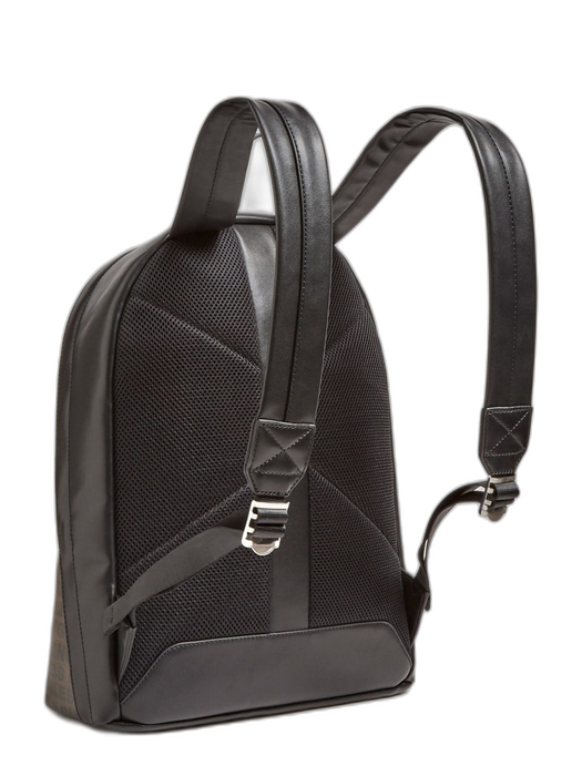 Rucsac Guess Dan, cu imprimeu logo, buzunar frontal cu fermoar