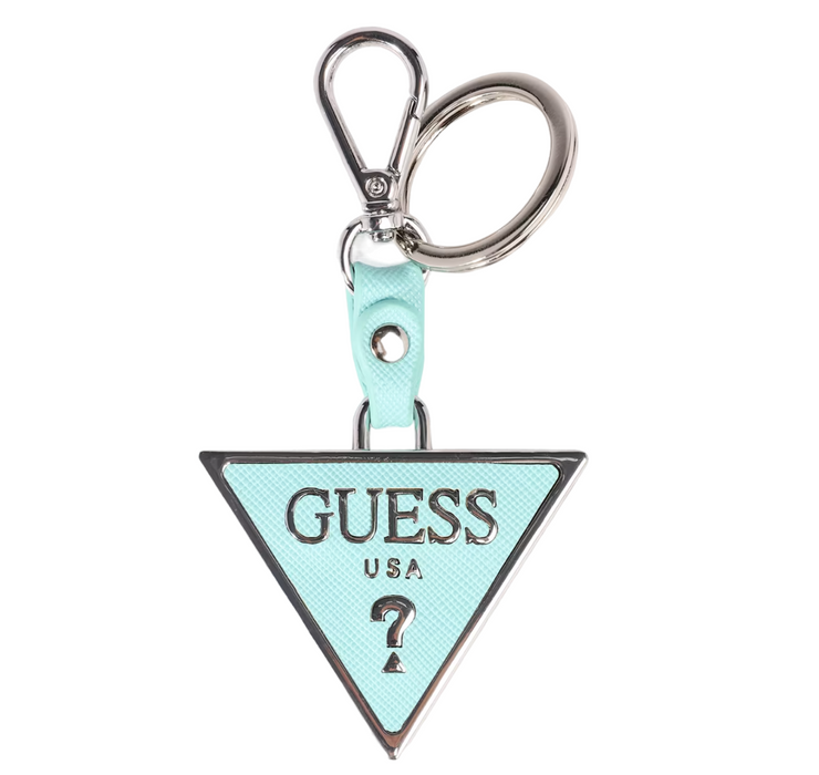 Breloc Guess, design triunghiular, turcoaz