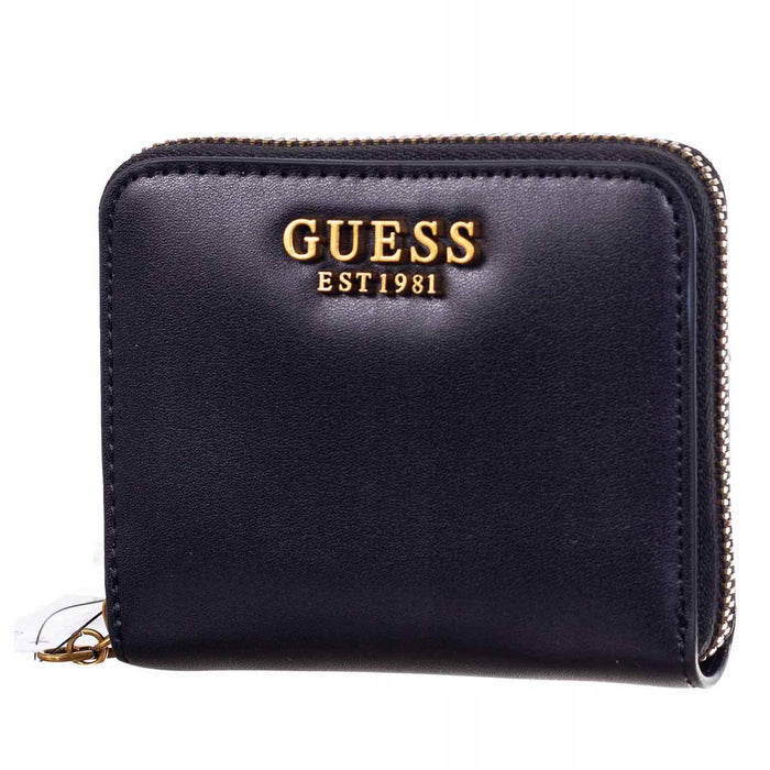 Portofel Guess, negru, cu închidere cu fermoar