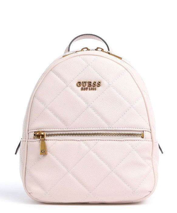 Rucsac Guess Abey, matlasat, roz deschis