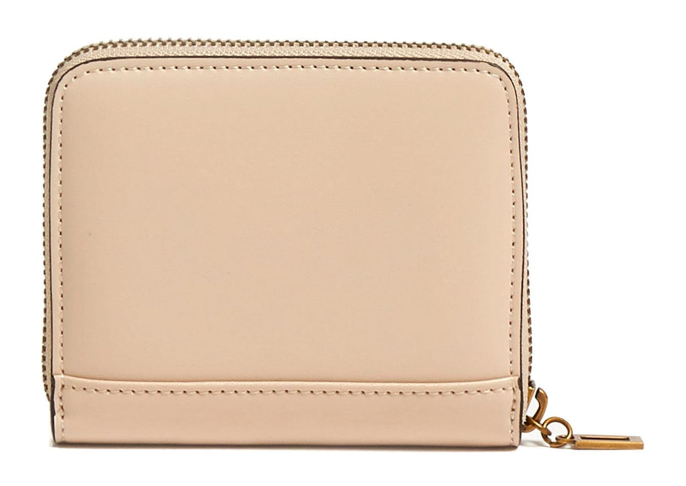 Portofel Guess Laurel, cu fermoar, bej