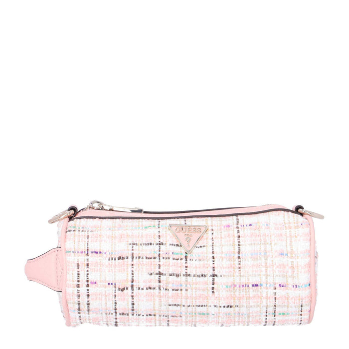 Geantă crossbody Guess Manhattan, model cilindric, multicolor