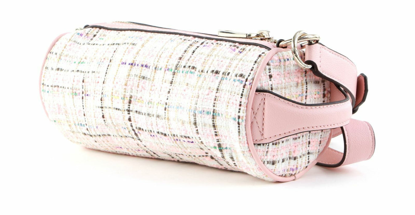 Geantă crossbody Guess Manhattan, model cilindric, multicolor