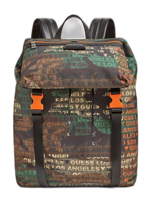 Rucsac Guess Salameda, imprimeu multicolor