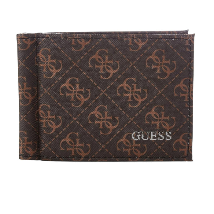 Portofel Guess Vezzola, maro, cu monogramă