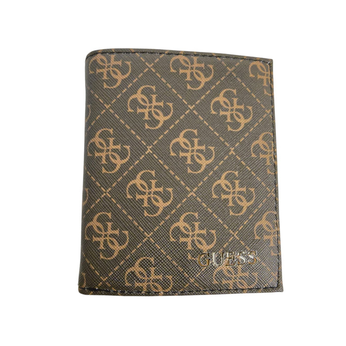 Portofel Guess Vezzola, maro, cu monogramă Guess