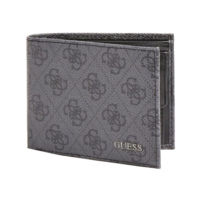 Portofel Guess Vezzola, gri, cu imprimeu monogram
